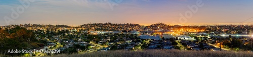 Night high angle landscape from Ascot Hills Park
