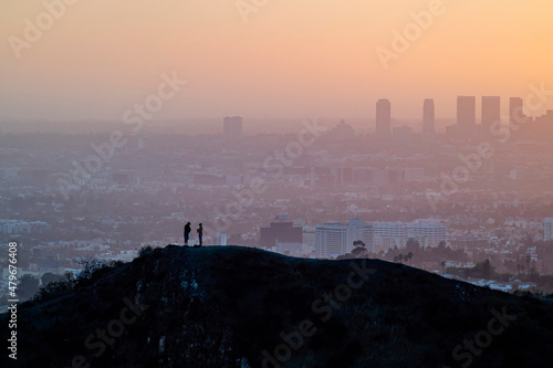 Sunset Westwood Cityscape from Griffith Park