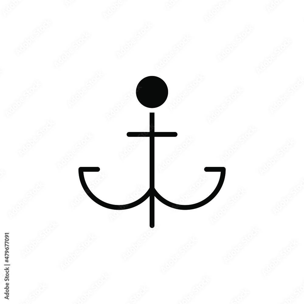 Anchor, Port Solid Icon, Vector, Illustration, Logo Template. Suitable For Many Purposes. Anchor, Port Solid Icon, Vector, Illustration, Logo Template. Suitable For Many Purposes.