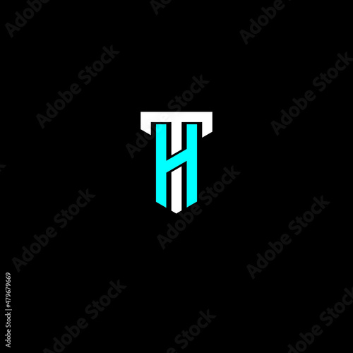 Fotografia TH or HT logo design vector templates