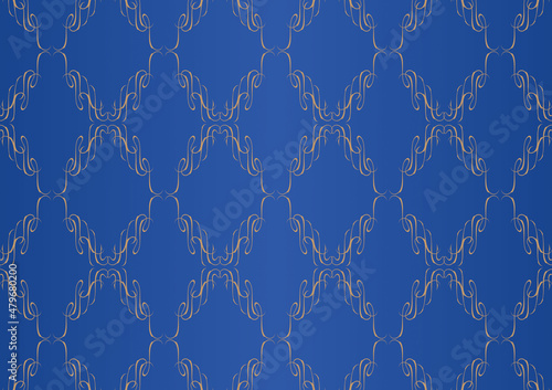 背景 素材 模様 エレガント 青色 ブルー