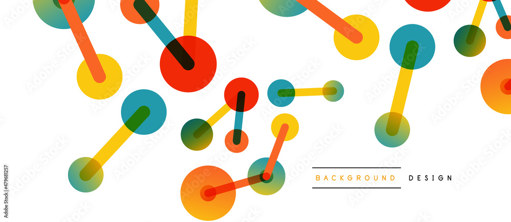 Line points connections geometric abstract background. Circles connected by lines. Trendy techno business template for wallpaper, banner, background or landing Line points connections geometric abstract background. Circles connected by lines. Trendy techno business template for wallpaper, banner, background or landing