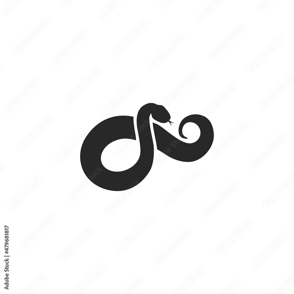 Snake logo vector icon illustration Snake logo vector icon illustration