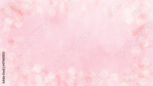 pink background with flowers © 1110