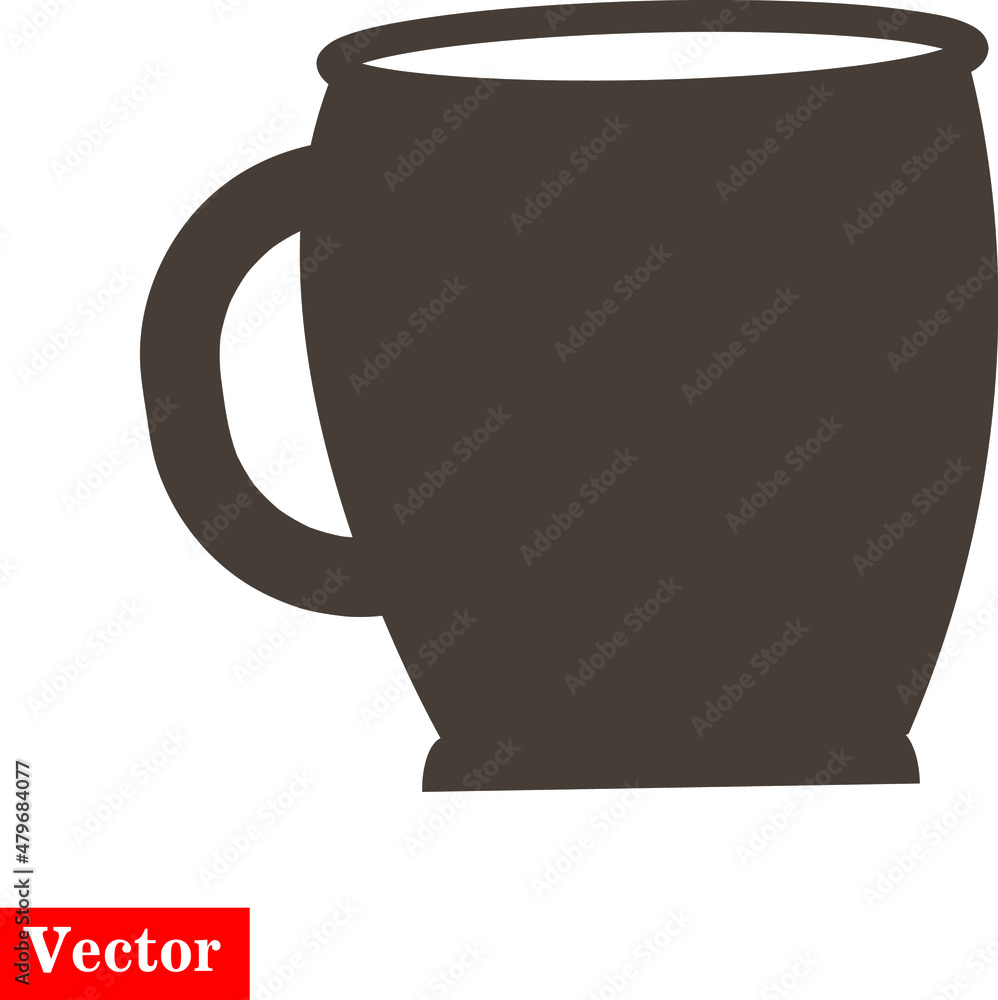 Tea cup Icon Vector on white background..eps Tea cup Icon Vector on white background..eps