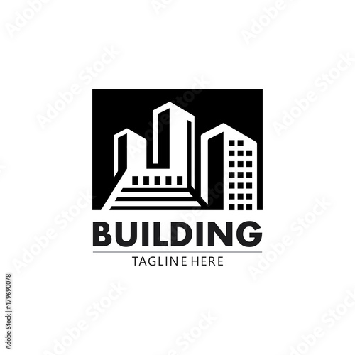 Real estate and home buildings vector logo icons template