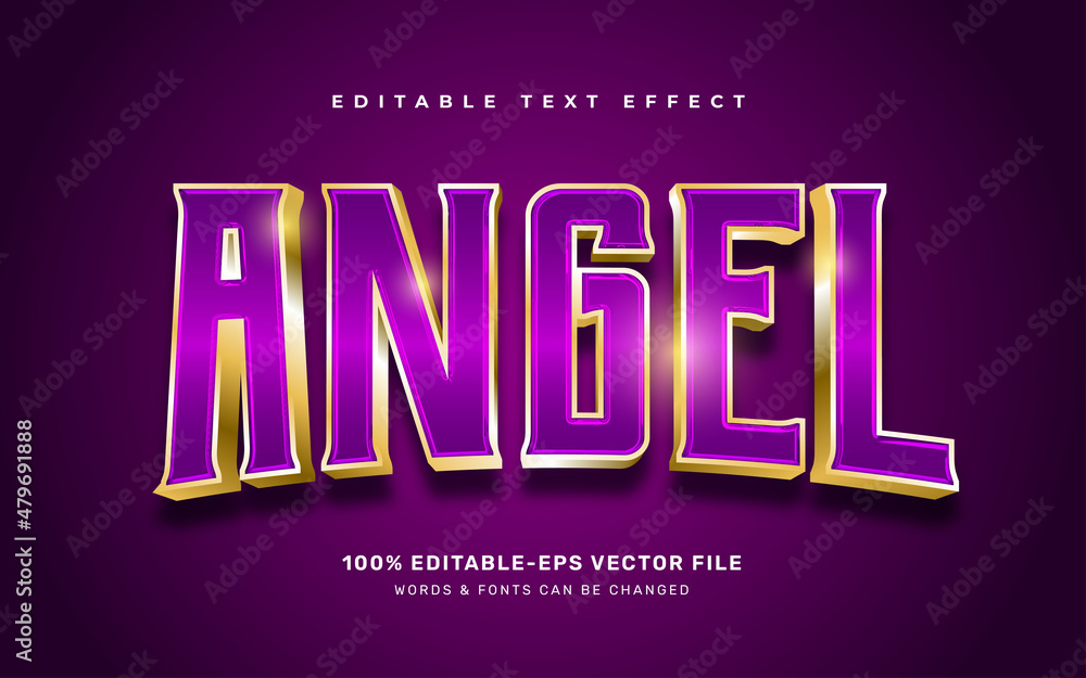 Angel text effect