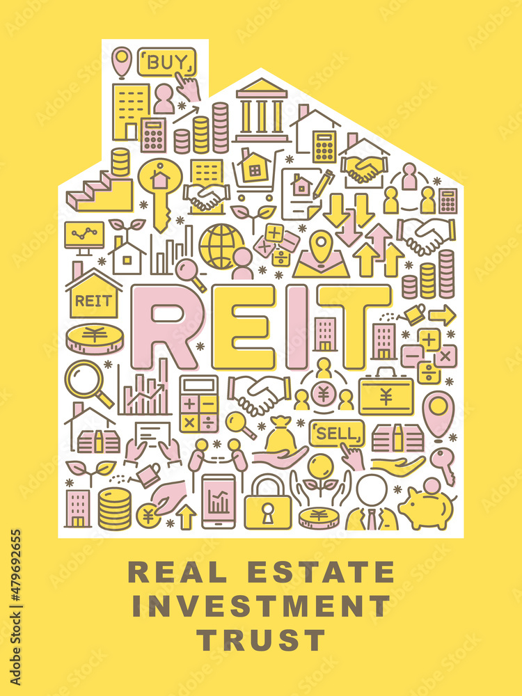 REIT（不動産投資信託）　家型のロゴ