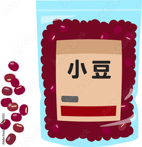袋入りの小豆