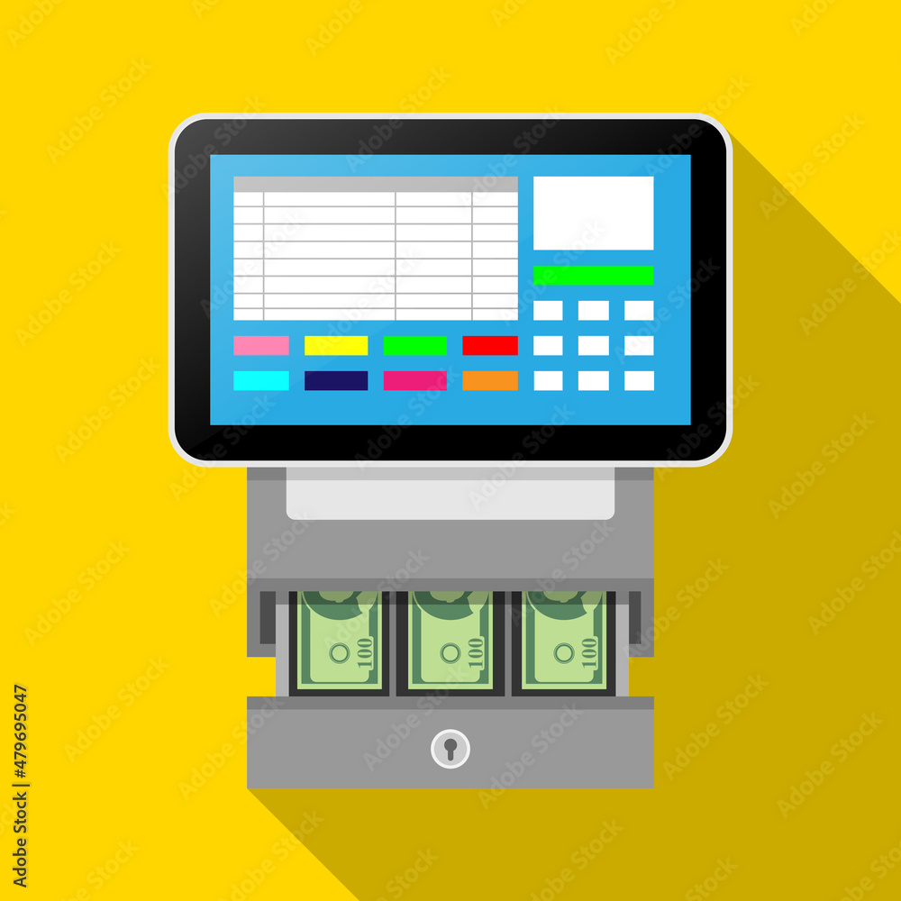 cash machine for cashier employee in store cash machine for cashier employee in store