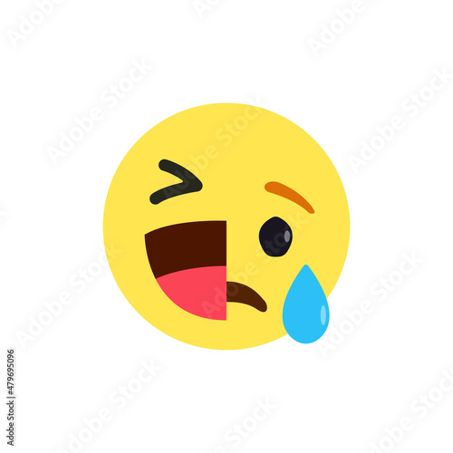 Smiling and Crying emoji Cry now smile later