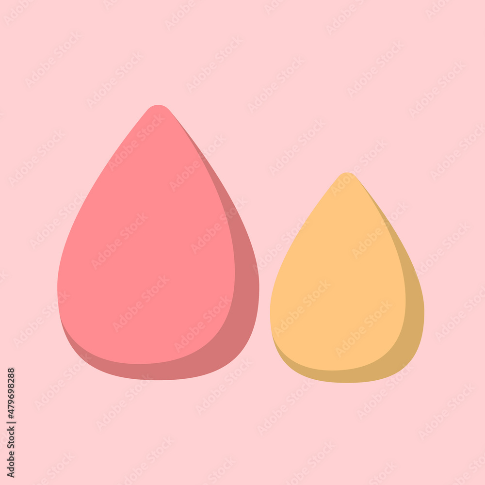 Beauty Blender Cartoon Flat Vector Illustration Beauty Blender Cartoon Flat Vector Illustration