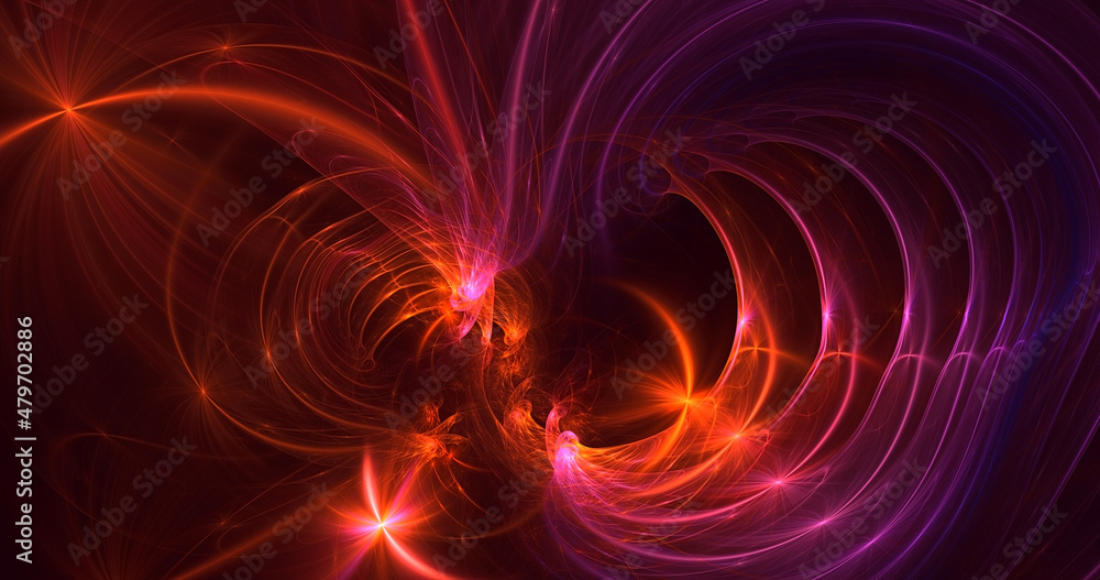 3D rendering abstract multicolor fractal light background 3D rendering abstract multicolor fractal light background