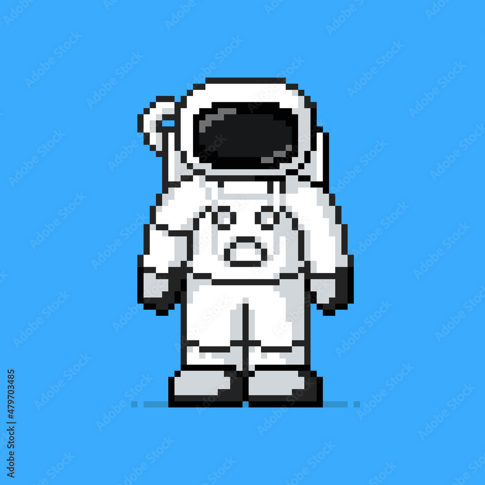 Astronaut in pixel art style Astronaut in pixel art style