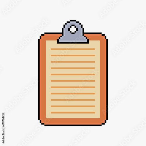 Clipboard pixel art