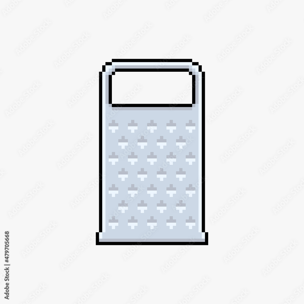 Grater in pixel art style