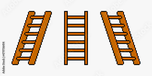 Ladder in pixel art style