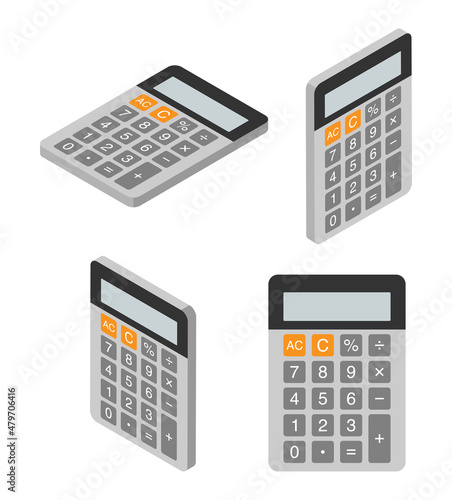 Calculator set - Four different angles