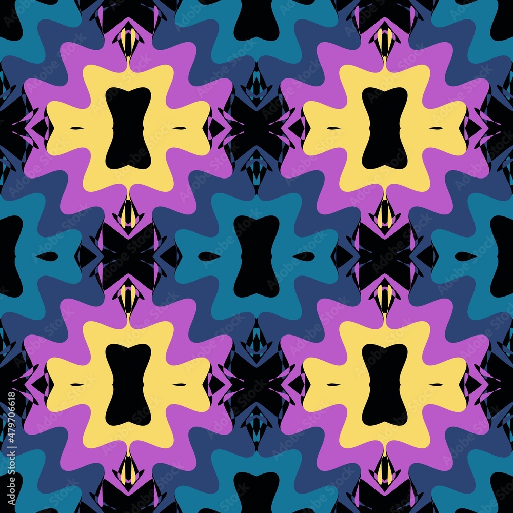 Seamless pattern design. With colourful motifs background. Seamless pattern design. With colourful motifs background.