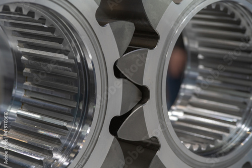 Metal cog wheels gears. machine parts. 금속 톱니바퀴, 기어, 기계 부품