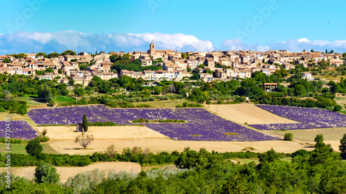 Obraz na plátně Hilltop Puimoisson village, Provence France