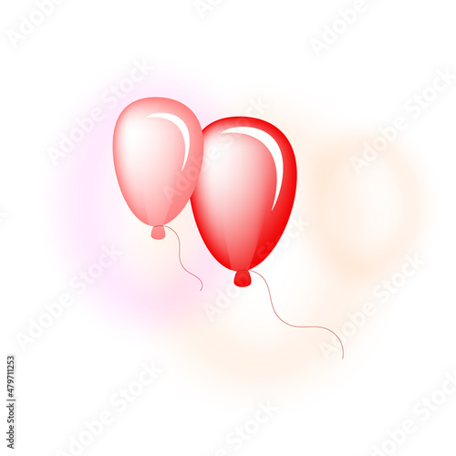 Balloon icon on white background