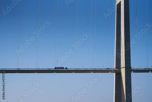 the Yi Sunsin bridge in Gwangyang. 광양 이순신 대교. photo