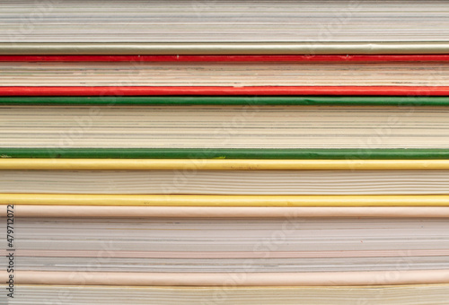 Book Stack Texture Background  Old Magazine Edges
