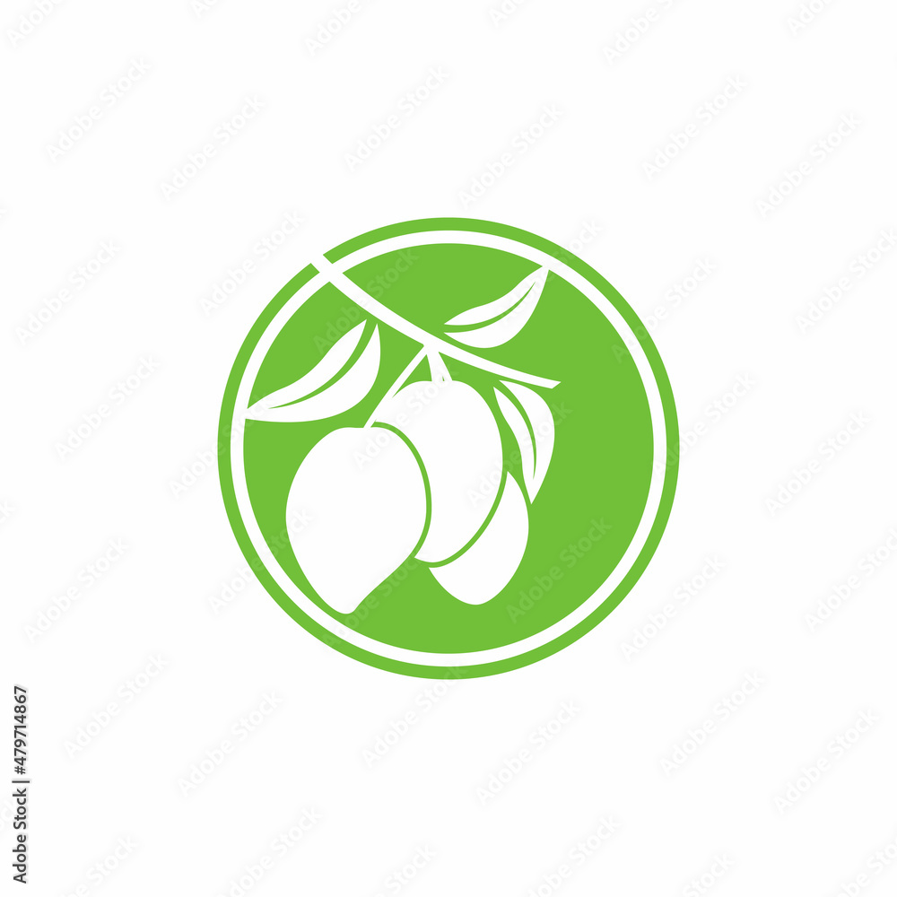 Mango logo template vector icon design Illustration Mango logo template vector icon design Illustration