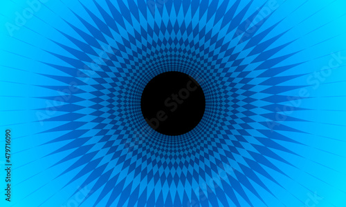 geometric black hole background illustration central focus