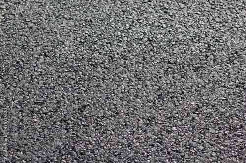 Top view and close-up of a fragment of an old asphalt road. Asphalt texture. 