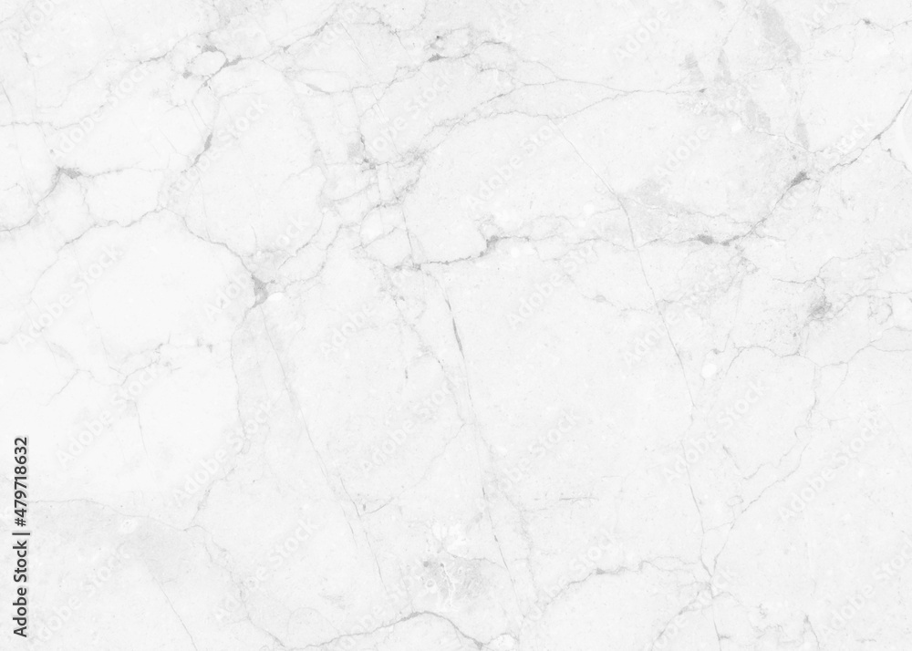 Fototapeta premium White marble texture background pattern top view. Tiles natural stone floor with high resolution. Luxury abstract patterns. Marbling design for banner, wallpaper, packaging design template.