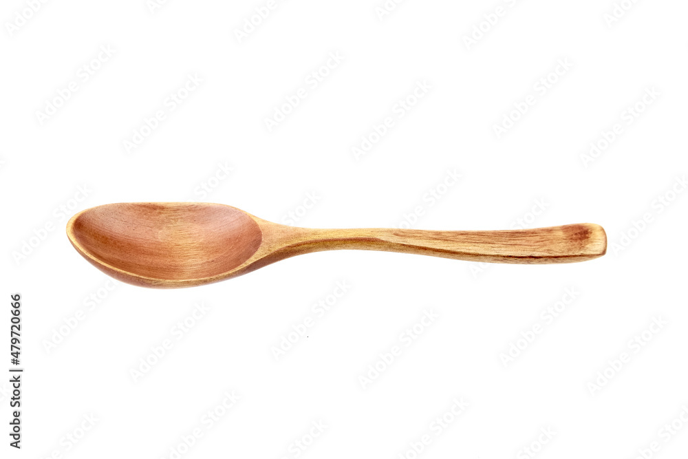 Wooden spoon isolated on white Wooden spoon isolated on white