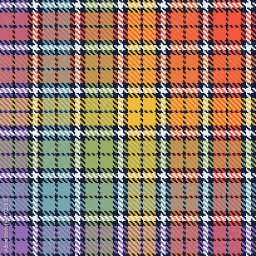 rainbow lgbt colors tartan style seamless pattern