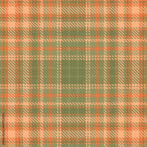 Tartan Fall Seamless Pattern in Autumn color