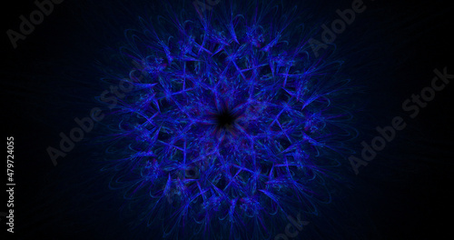 Abstract exotic flower. Fantastic fractal shapes background. Holiday wallpaper. Digital fractal art. Сomputer creative. 3d rendering