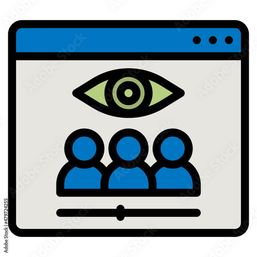 viewer line icon
