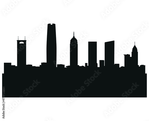 Obraz na płótnie wuhan city skyline in china w salonie