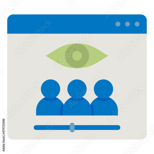 viewer flat icon