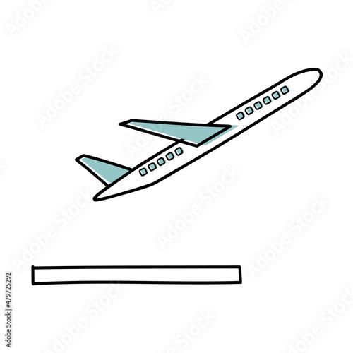 離陸する飛行機