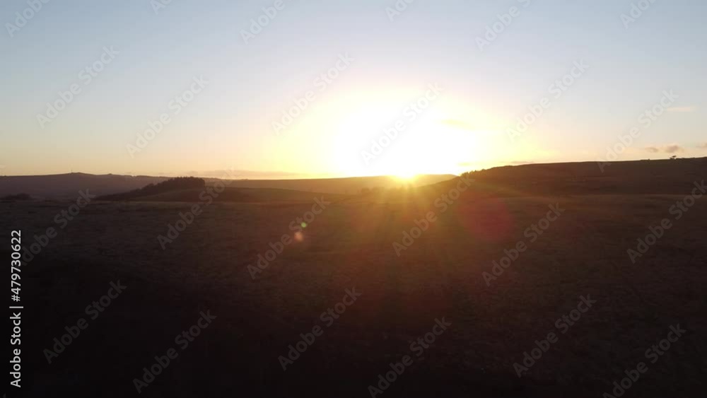 Silhouettes at sunset in the Peak District in the winter. Silhouettes at sunset in the Peak District in the winter.