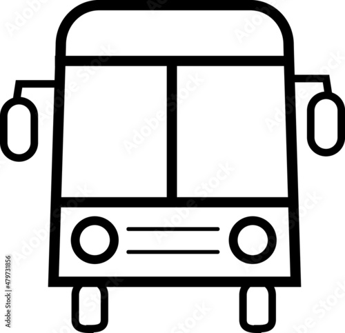 bus icon vector, flat design best vector icon.eps
