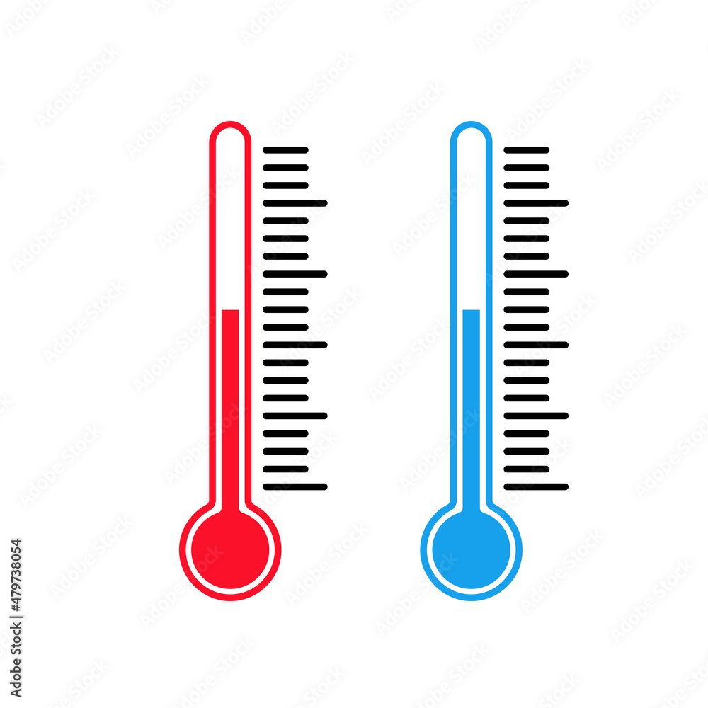 Thermometer icon. Temperature control concept. High and low temperature. Vector on isolated background. EPS 10 Thermometer icon. Temperature control concept. High and low temperature. Vector on isolated background. EPS 10