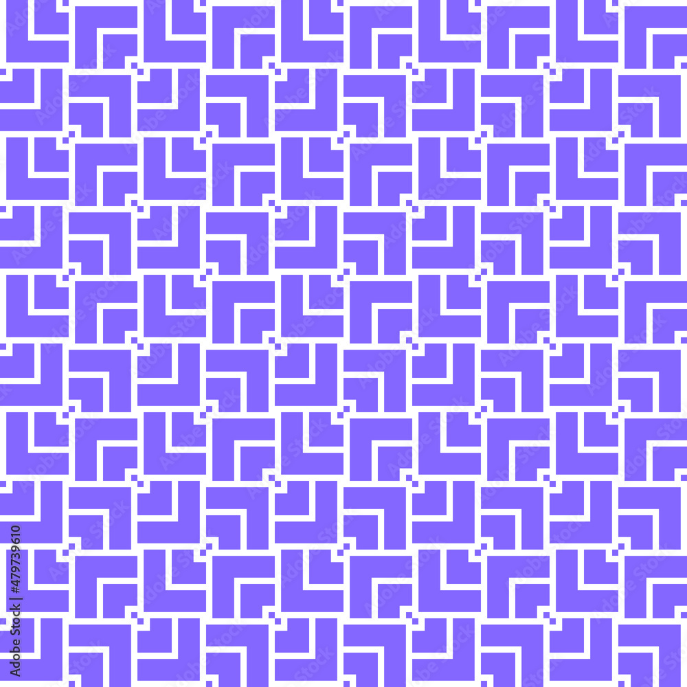 Seamless geometric pattern in purple