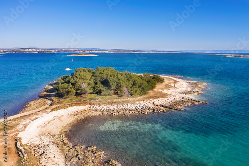Fototapeta Naklejka Na Ścianę i Meble -  Beach around Skoljic, peninsula Cape Kamenjak, Premantura, Istria, Croatia