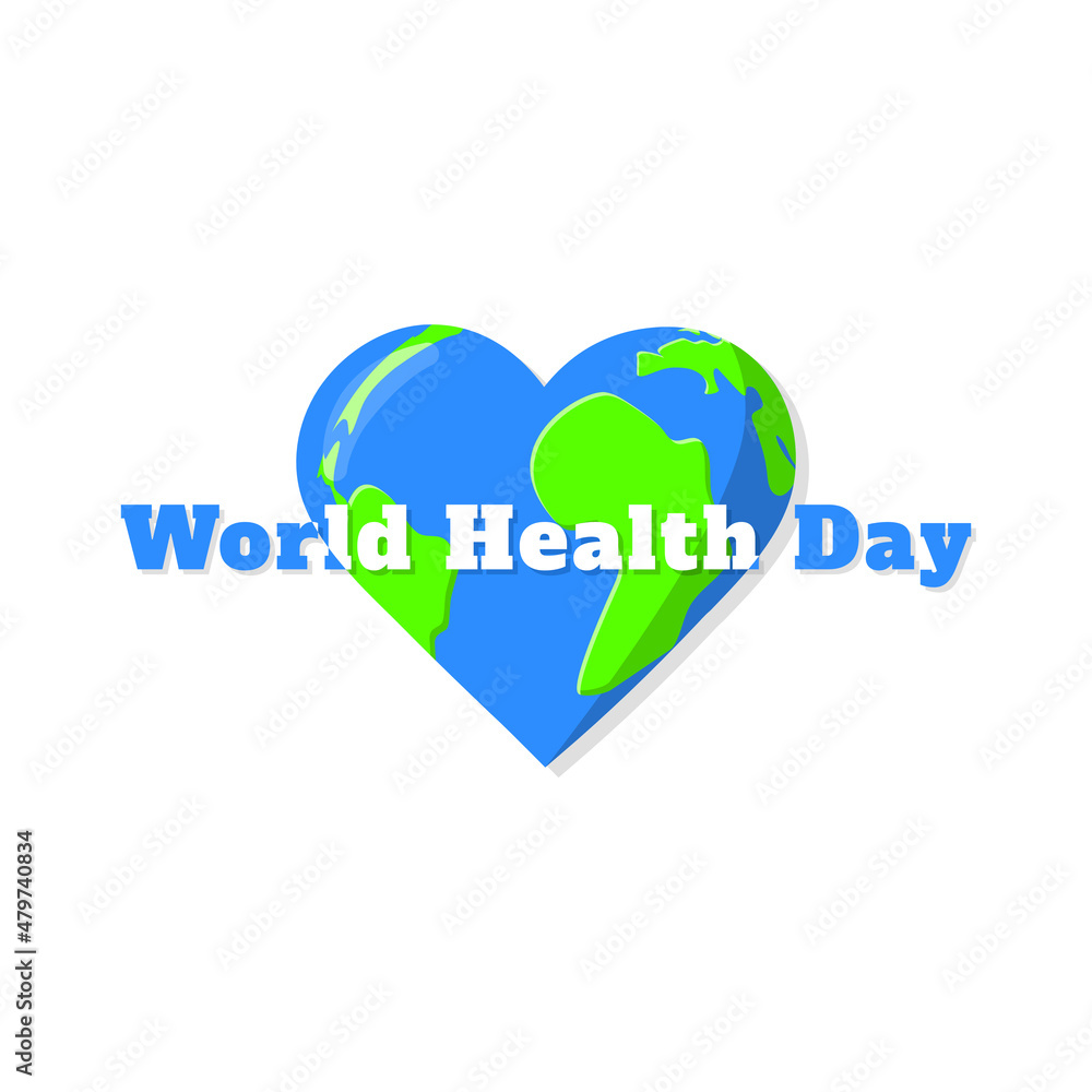 Earth shaped love illustration Earth shaped love illustration