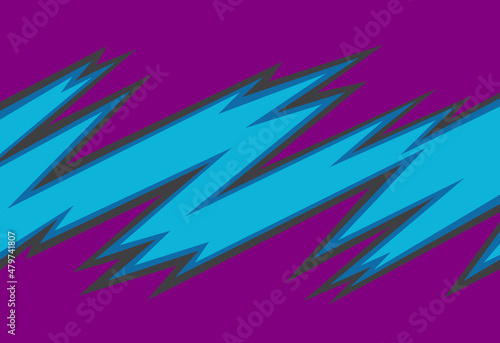 Abstract background with purple spikes and jagged zigzag line pattern and some copy space area