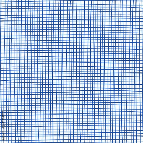 Raster background of blue messy checkered pattern