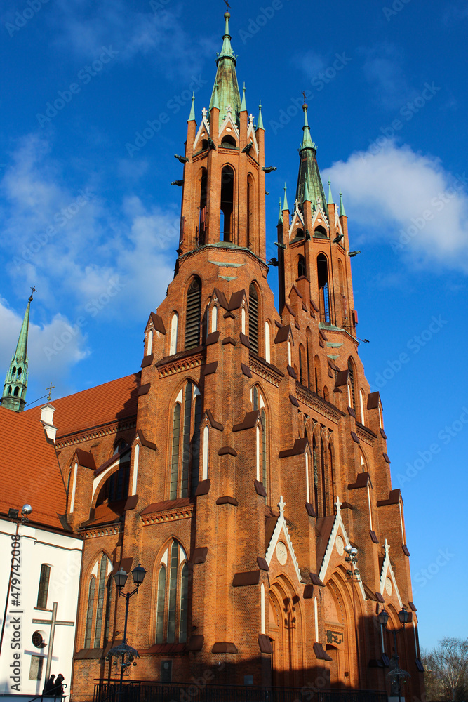 Białystok Polska Województwo Podlaskie kościół farny centrum miasta