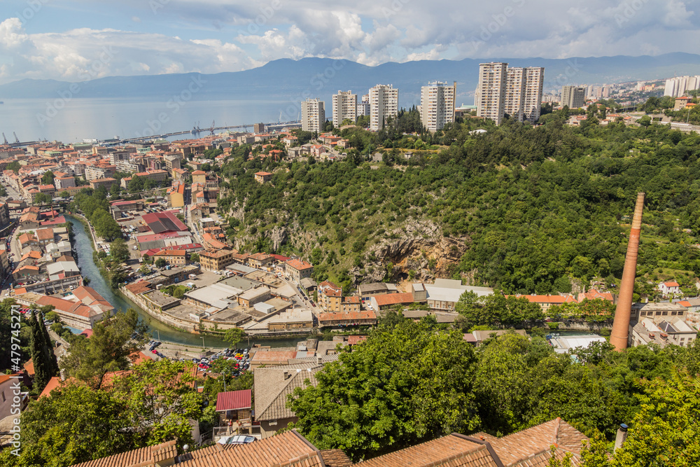 Skyline view of Rijeka, Croatia